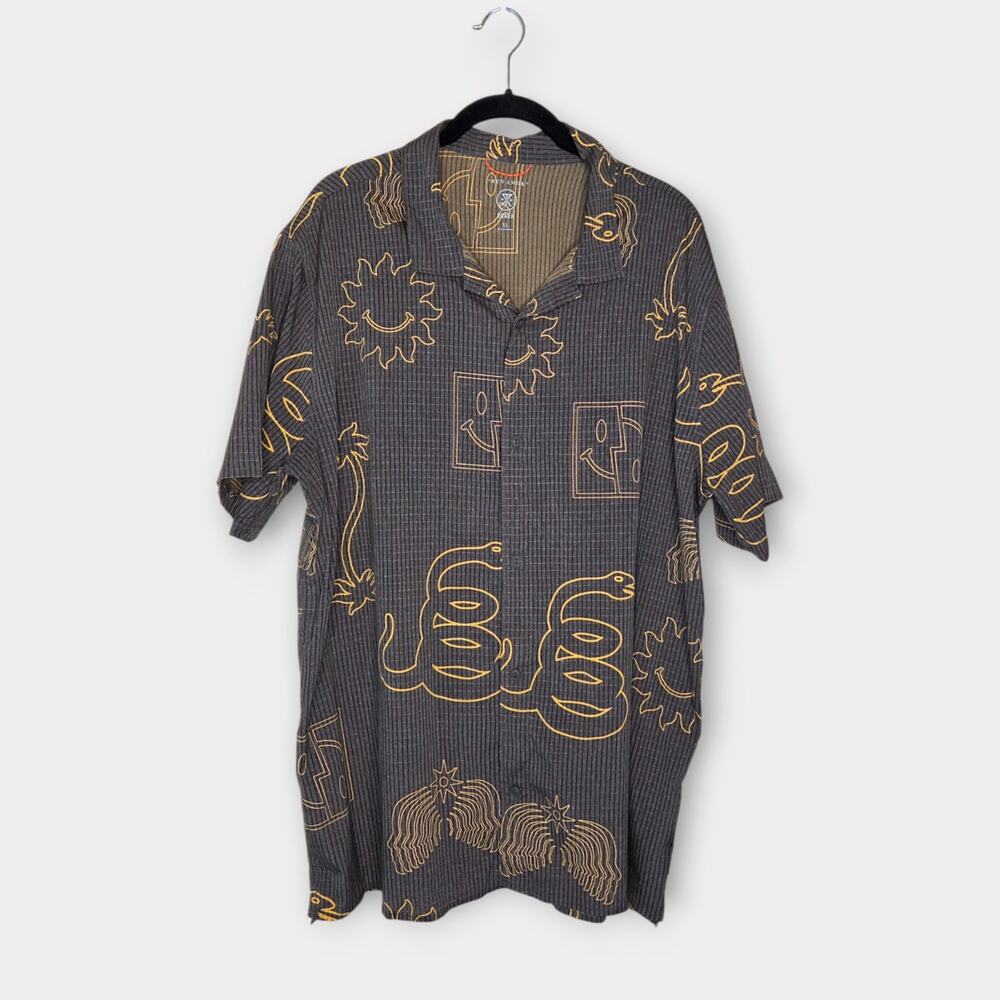 ROARK Bless Up Trail Button Down Shirt Kaffa Lightweight Technical Men's XL